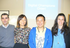 Tin Hang Liu con la sorella Yuki, tra i consiglieri Sicchiero e Anfossi