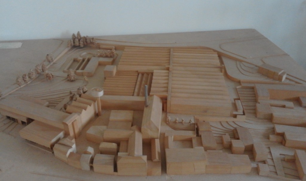 Il plastico dell'ex fabbrica