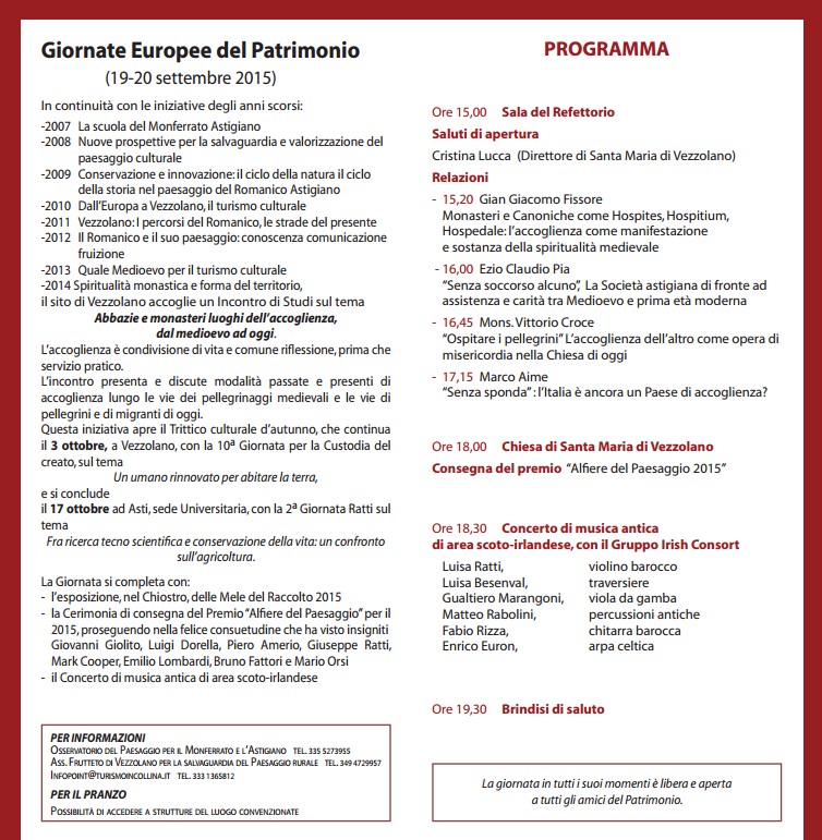 Vezzolano romanico programma