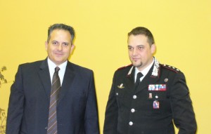 Del Tito, presidente CRI, con il capitano Formichella