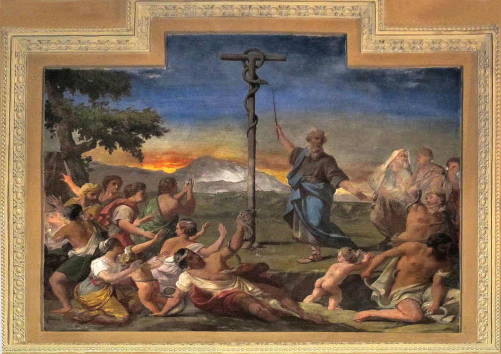 SACCHETTI Giovanni Francesco (?). Il serpente di bronzo (1668-1680)