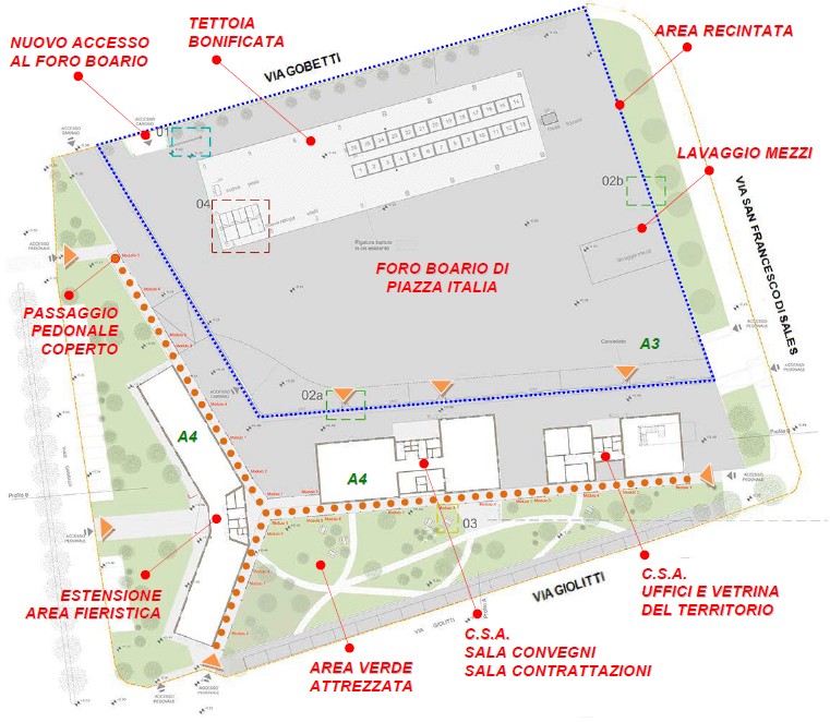 carmagnola foro boario piantina