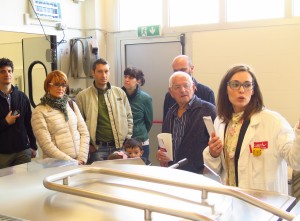 Genitori in visita al centro