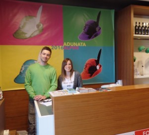 Gregory e Francesca negozio alpino