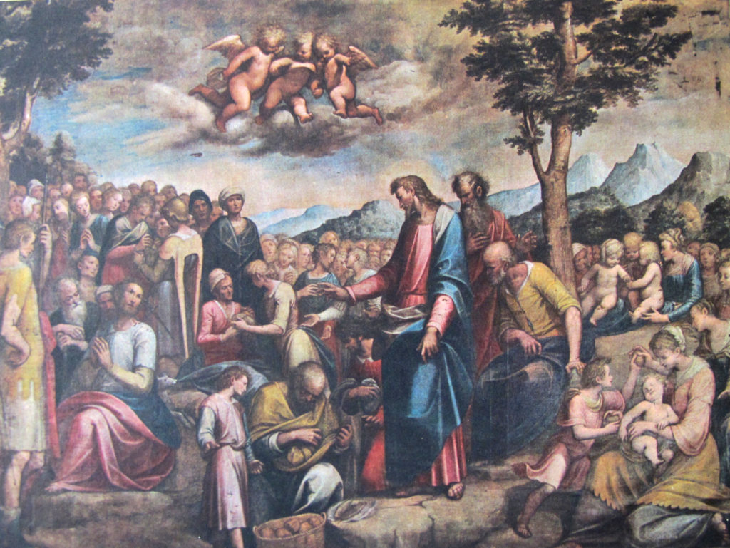 Guglielmo Caccia (il Moncalvo), La Moltiplicazione dei pani e dei pesci (1615 ca.)