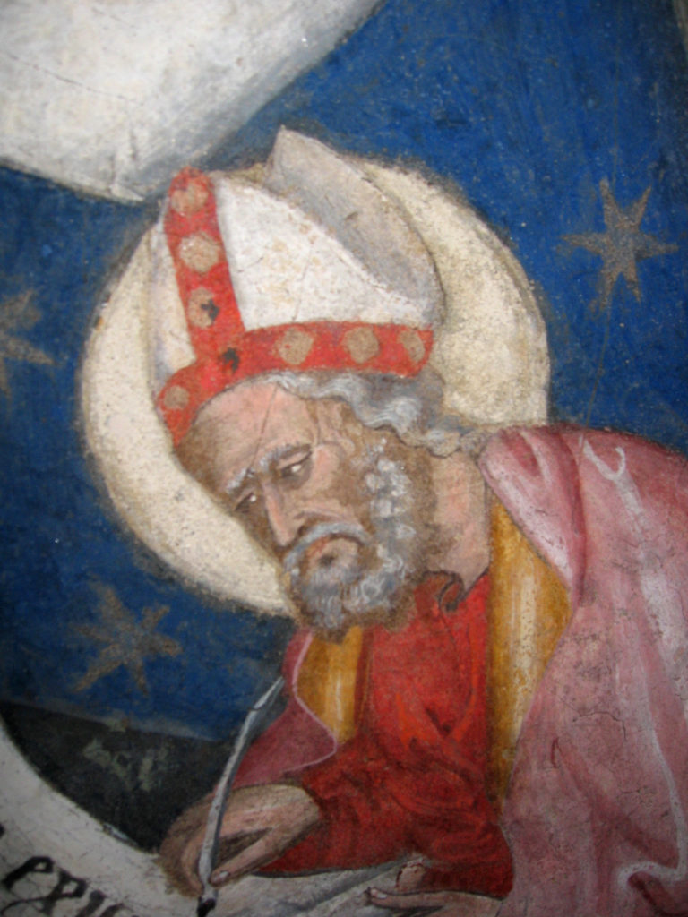 AUTORI ANONIMI. Ciclo di affreschi sulla vita di San Giovanni Battista (inizio sec. XV) - Particolare