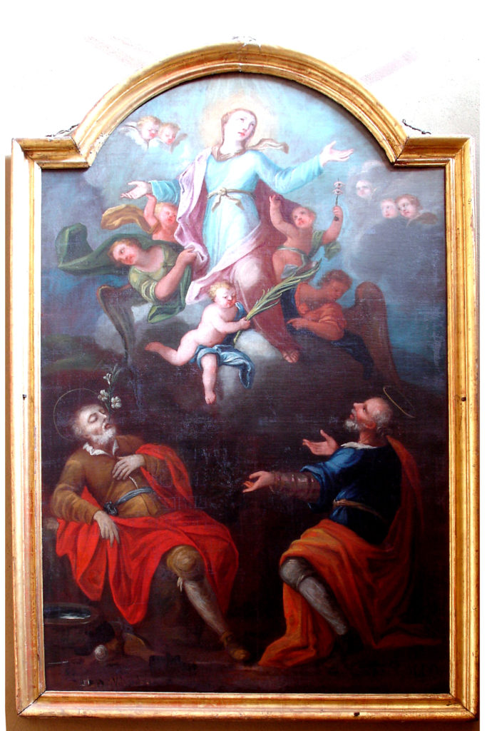 CUCCO Giovanni Battista, Santa Lucia e due Santi (1756)