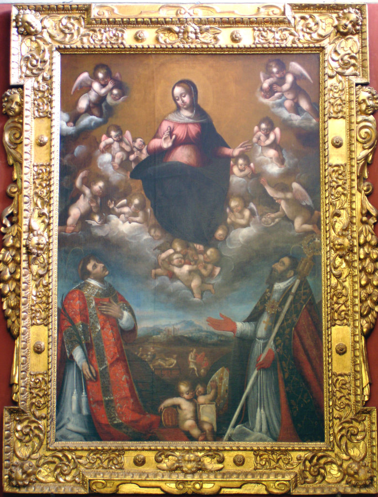 FEA Francesco, La Beata Vergine e i Santi Lorenzo e Martino (1622) 