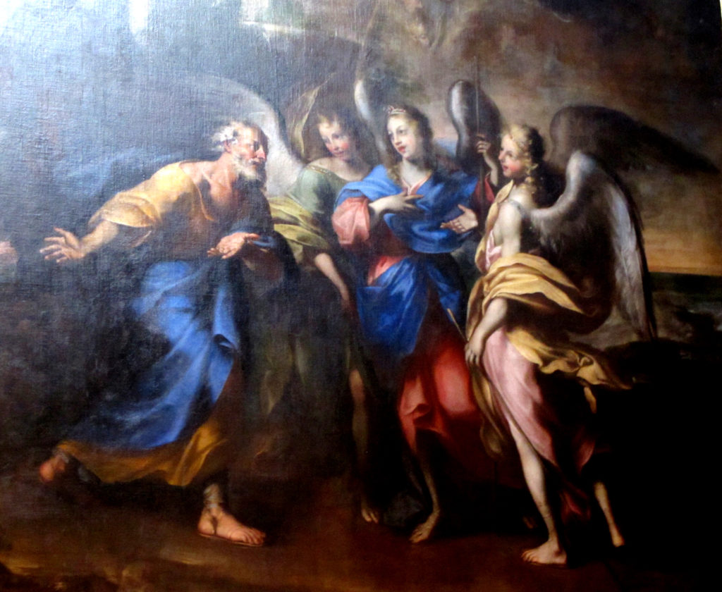 MARI Giovanni Antonio. Abramo e i tre Angeli (1690 ca).