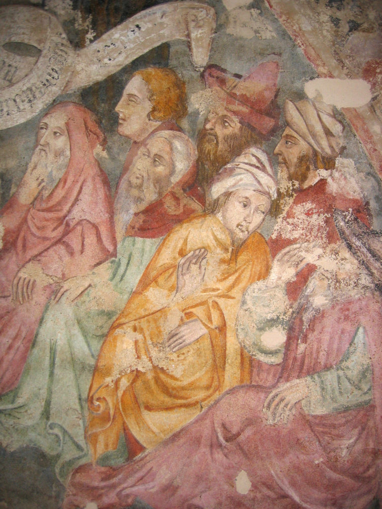 AUTORI ANONIMI. Ciclo di affreschi sulla vita di San Giovanni Battista (inizio sec. XV) - particolare