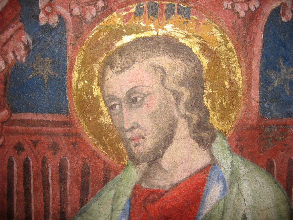AUTORI ANONIMI. Ciclo di affreschi sulla vita di San Giovanni Battista (inizio sec. XV) - particolare
