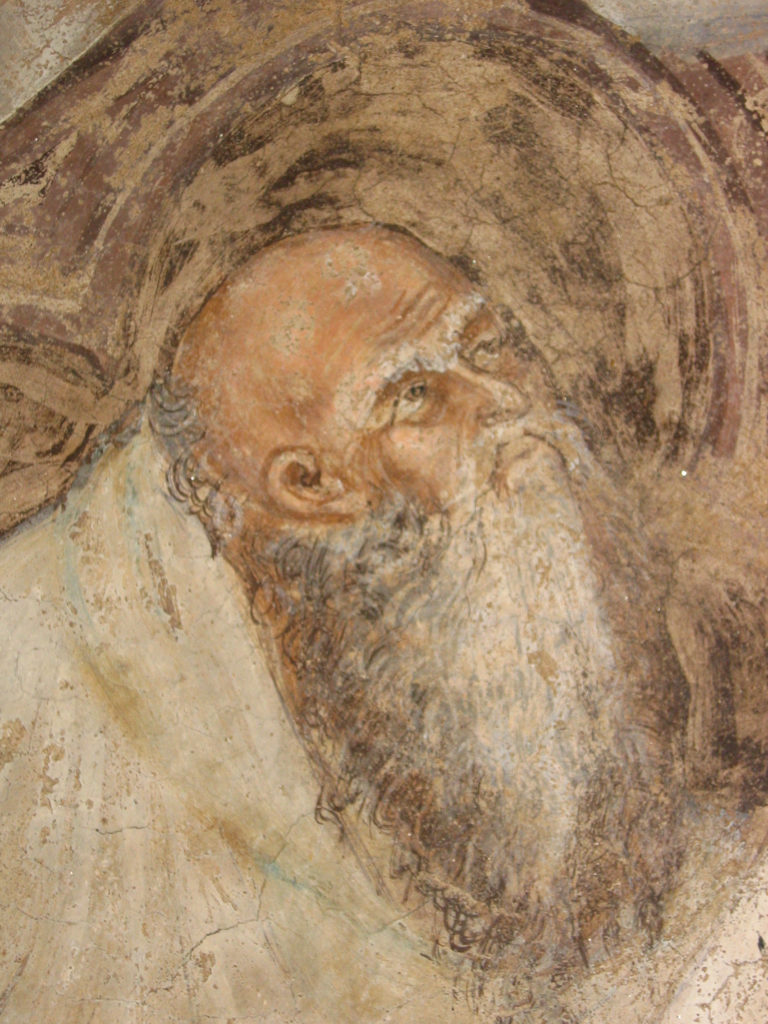 AUTORI ANONIMI. Ciclo di affreschi sulla vita di San Giovanni Battista (inizio sec. XV) - Particolare