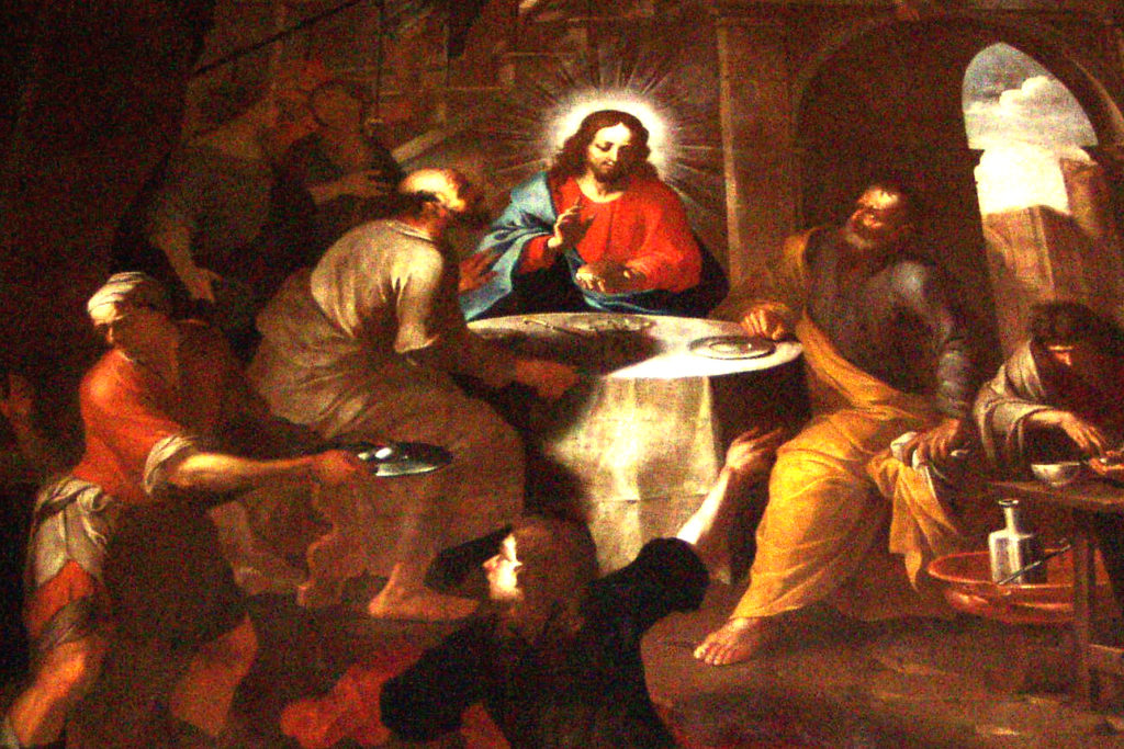 TARICCO Sebastiano. La Cena di Emmaus (1690 ca).