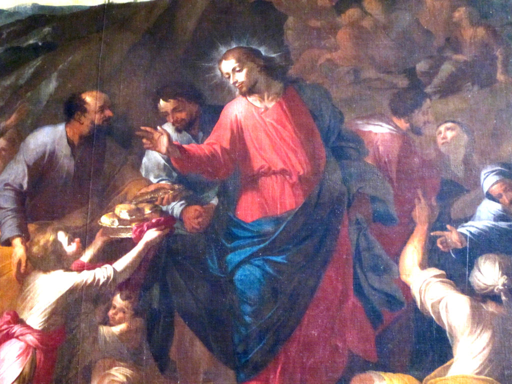 TARICCO Sebastiano. La Moltiplicazione dei pani e dei pesci (1690 ca).