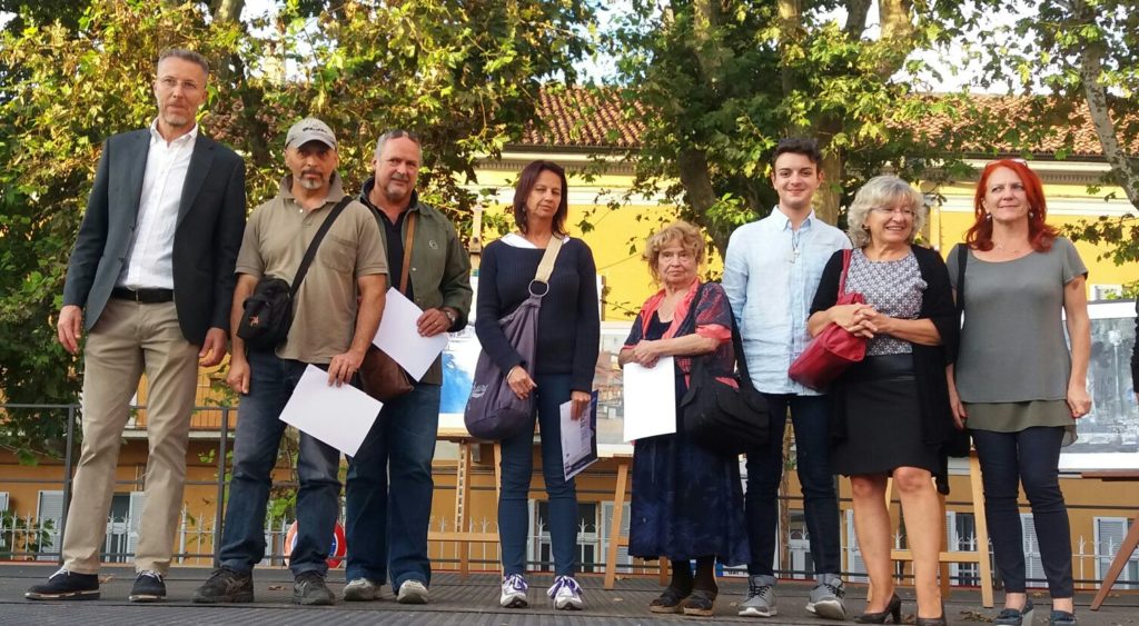 L'amministrazione cambianese con i quattro vincitori