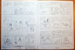 storyboard de La Mennulara