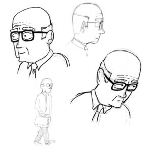 studio personaggio Mendico La Mennulara