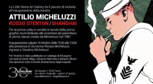 tavole originali di Micheluzzi alla Little Nemo Art Gallery di Torino