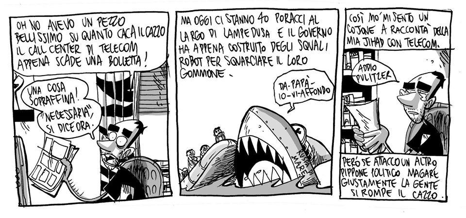 disegno di Zerocalcare