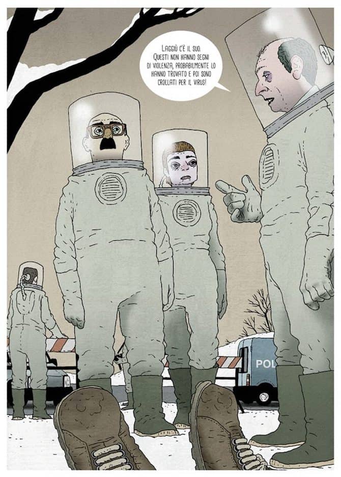 Dentro una scatola di latta disegno di Marco Galli