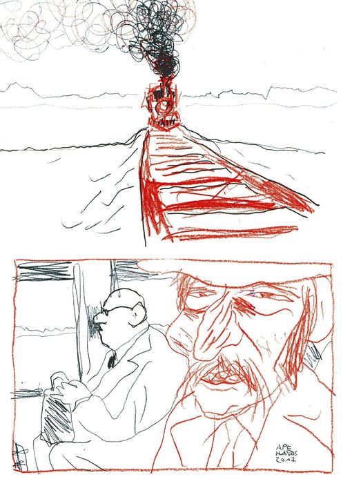 disegno di Apehands da La notte del Corvo