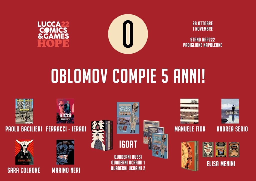 novità Oblomov a Lucca 2022