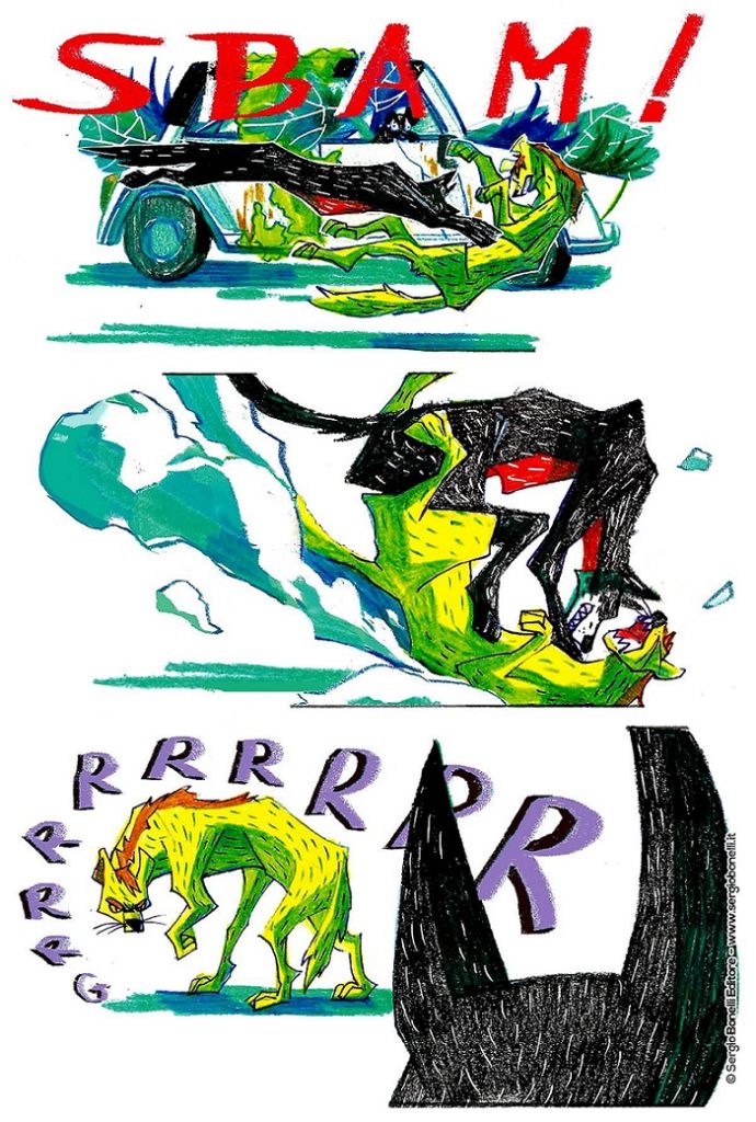 disegno di Yi Yang per Dylan Dog