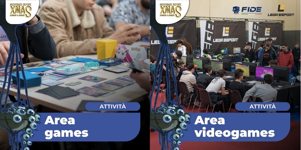 Games e Videogames a Xmas Comics 2023