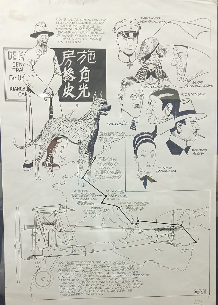 Attilio Micheluzzi in mostra a Lucca Comics 2024