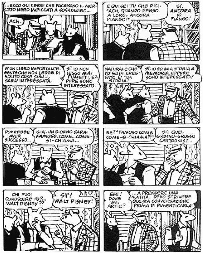tavola da Maus di Art Spiegelman