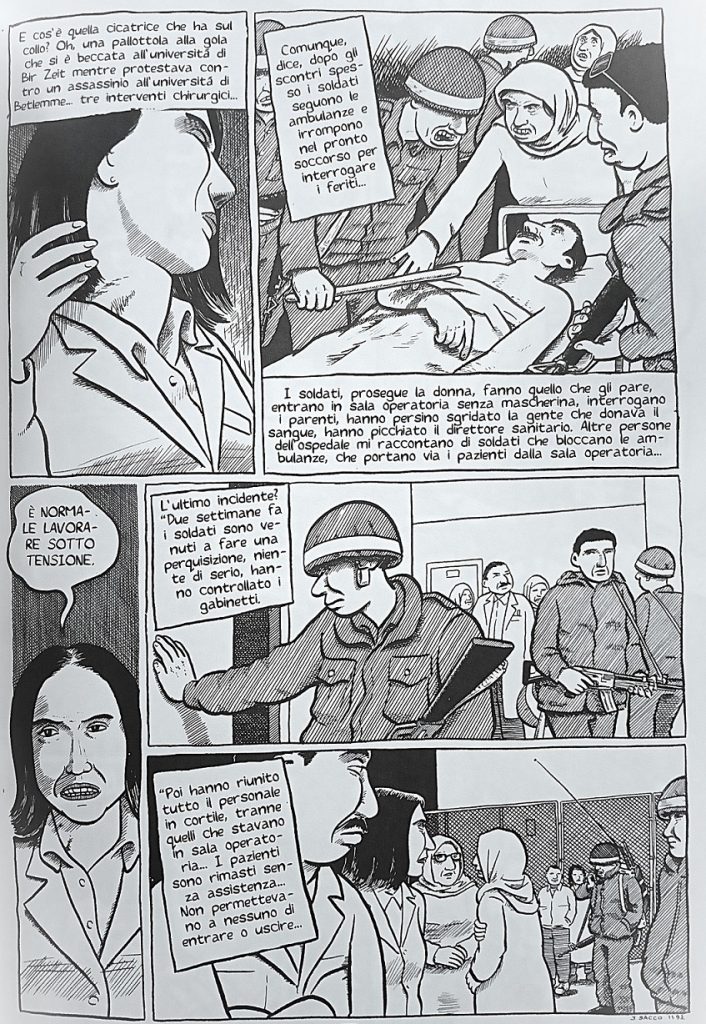 tavola da Palestina di Joe Sacco