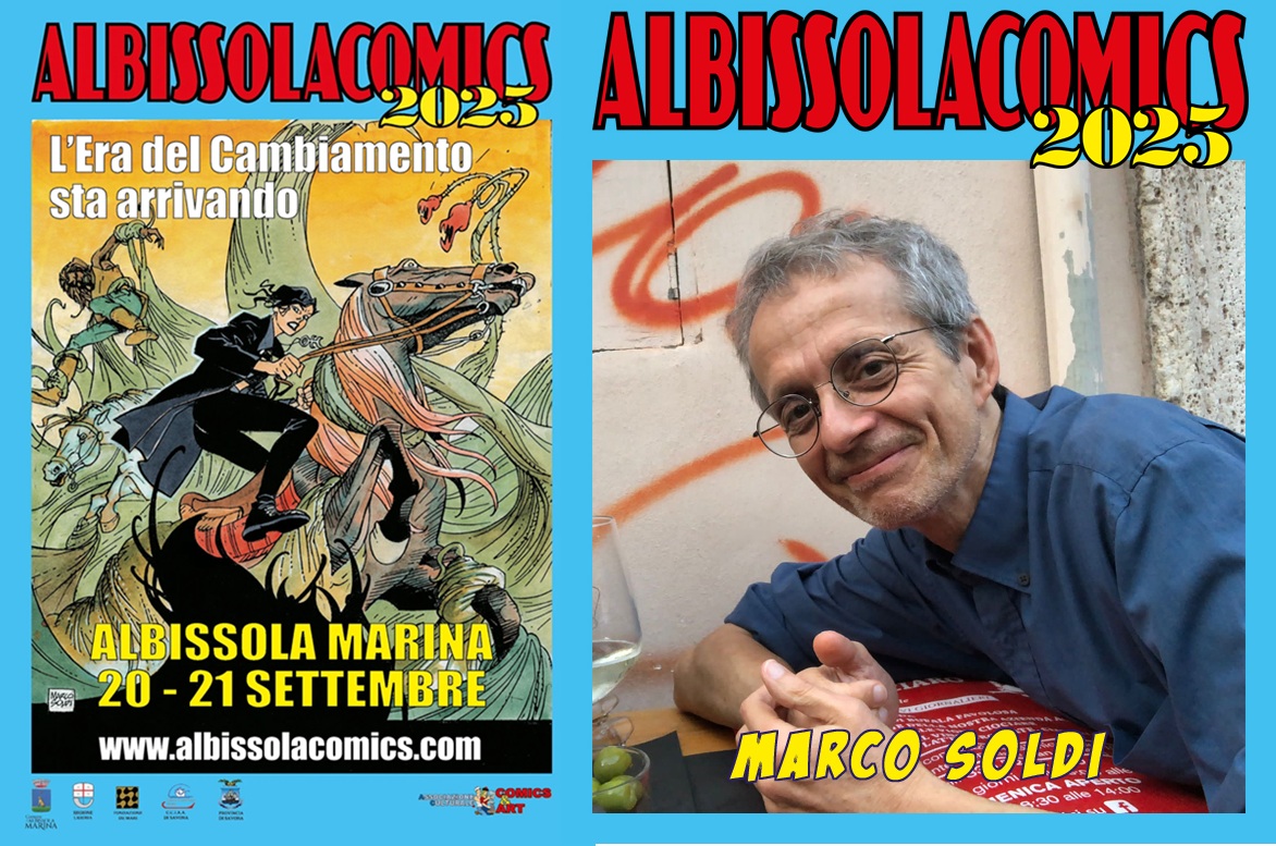 Marco Soldi autore del manifesto di Albissola Comics 2025