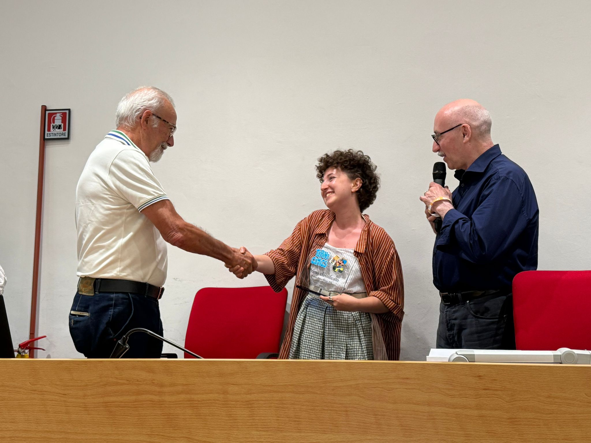 Giorgio Cavazzano e Vittorio Pavesio consegnato il premio Pietro Miccia 2026 a Nashmin Valadi