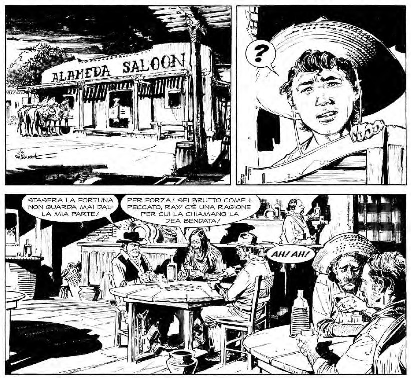Avidità - arrivo al saloon