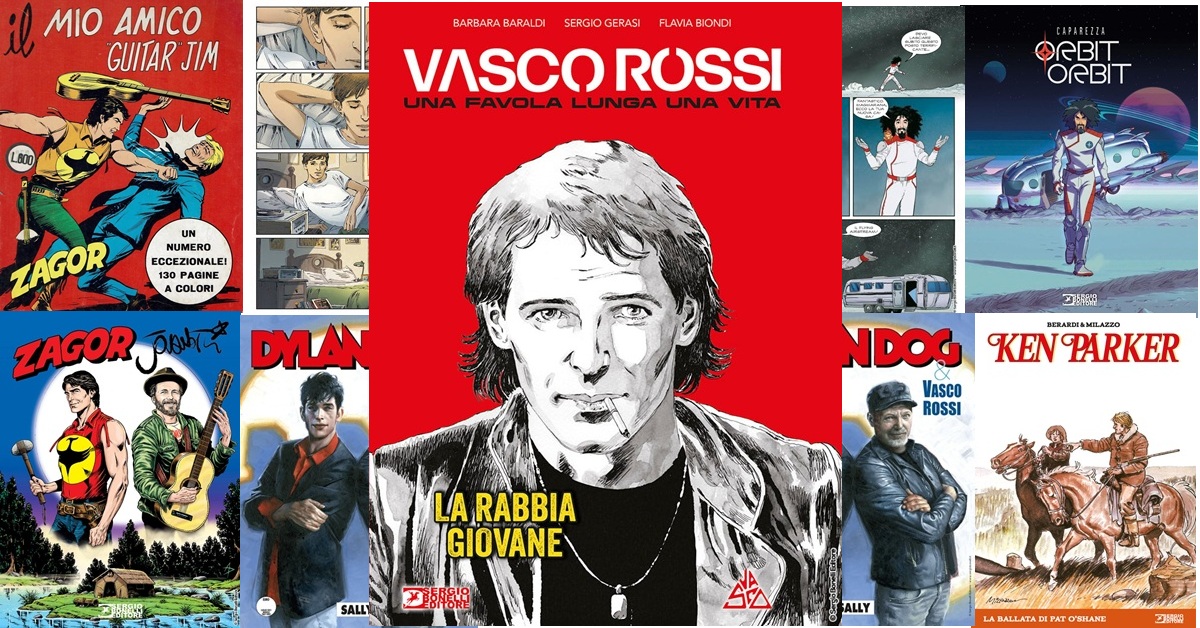 Vasco Rossi e i fumetti dedicati alla musica targati Sergio Bonelli Editore