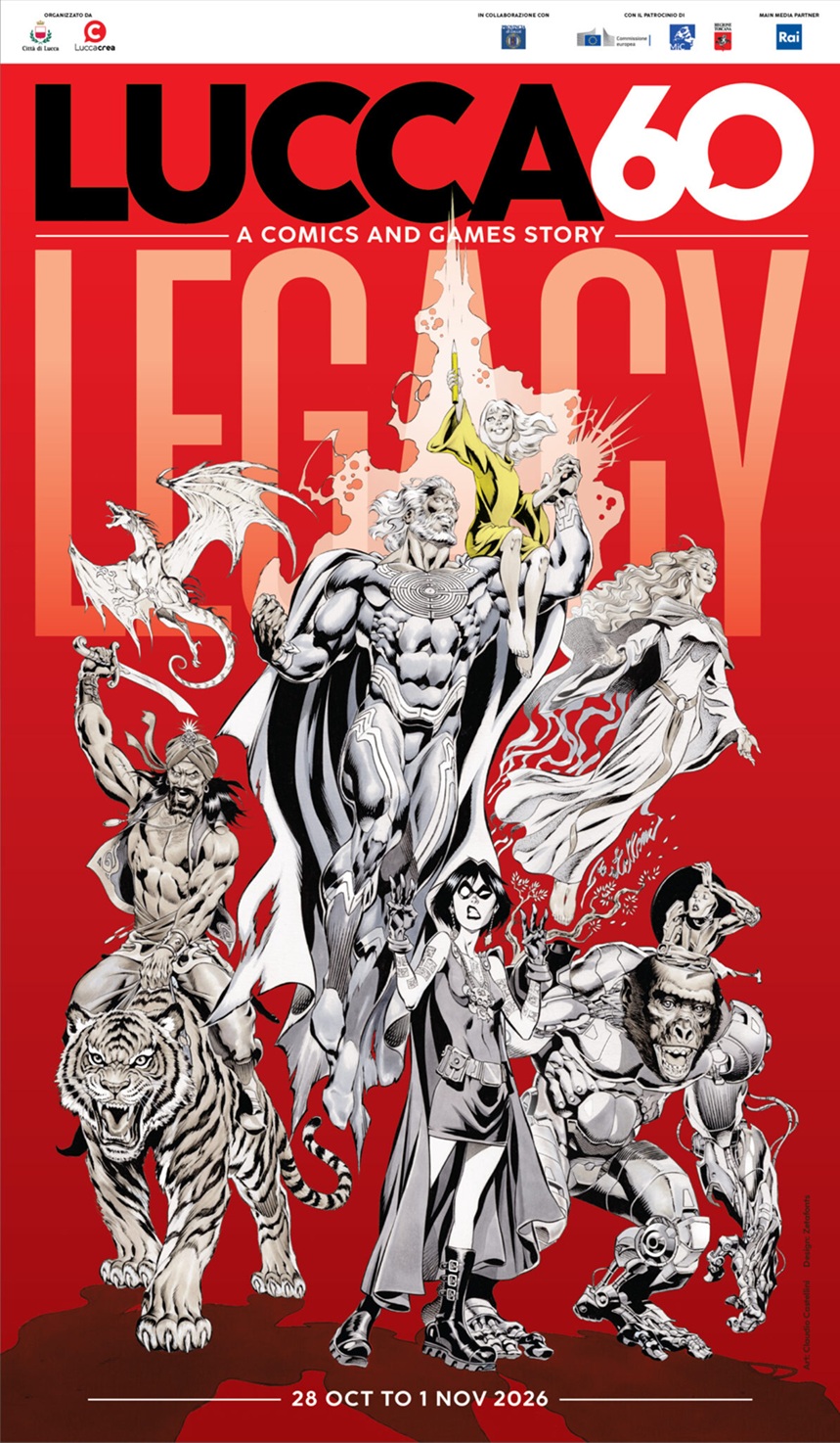 il manifesto di Lucca Comics & Games 2026 di Claudio Castellini