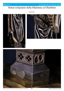 Statua reliquiario della Madonna col BambinoParticolari
